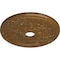 Ekena Millwork Palmetto Medallion (Canopies up to 3 5/8"), 23 5/8"OD x 3 5/8"ID x 1 5/8"P, Smokey Topaz Crackle CM23PMSTC - alternate 3